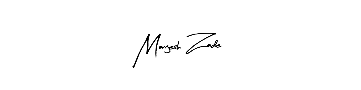 Make a beautiful signature design for name Mangesh Zade. Use this online signature maker to create a handwritten signature for free. Mangesh Zade signature style 8 images and pictures png