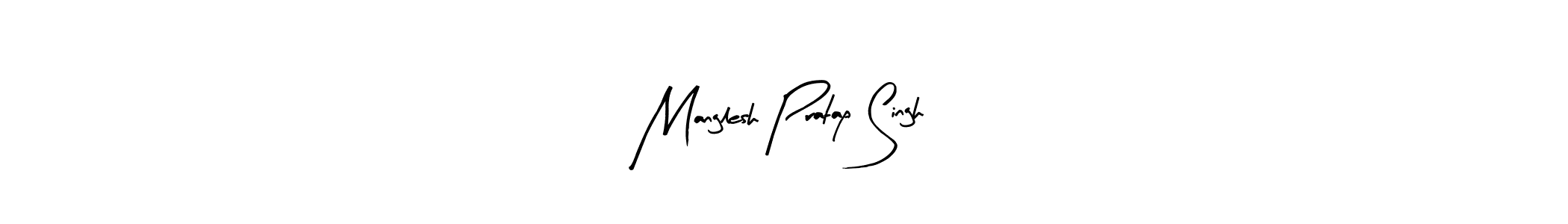 Arty Signature is a professional signature style that is perfect for those who want to add a touch of class to their signature. It is also a great choice for those who want to make their signature more unique. Get Manglesh Pratap Singh name to fancy signature for free. Manglesh Pratap Singh signature style 8 images and pictures png