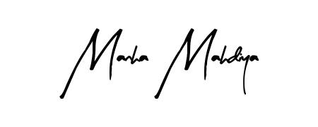Achieve flawless digital penmanship with Manha Mahdiya name in Arty Signature font. The perfect tool for creating online signatures. Manha Mahdiya signature style 8 images and pictures png