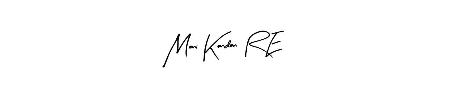 How to make Mani Kandan R E name signature. Use Arty Signature style for creating short signs online. This is the latest handwritten sign. Mani Kandan R E signature style 8 images and pictures png