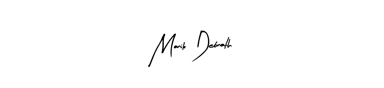 This is the best signature style for the Manik Debnath name. Also you like these signature font (Arty Signature). Mix name signature. Manik Debnath signature style 8 images and pictures png