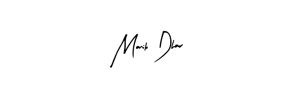 Create a beautiful signature design for name Manik Dhar. With this signature (Arty Signature) fonts, you can make a handwritten signature for free. Manik Dhar signature style 8 images and pictures png