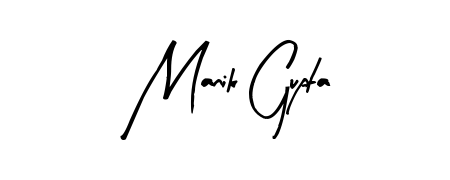 Use a signature maker to create a handwritten signature online. With this signature software, you can design (Arty Signature) your own signature for name Manik Gupta. Manik Gupta signature style 8 images and pictures png