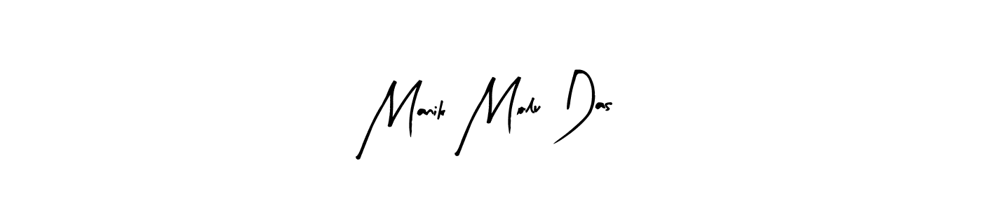 if you are searching for the best signature style for your name Manik Molu Das. so please give up your signature search. here we have designed multiple signature styles  using Arty Signature. Manik Molu Das signature style 8 images and pictures png