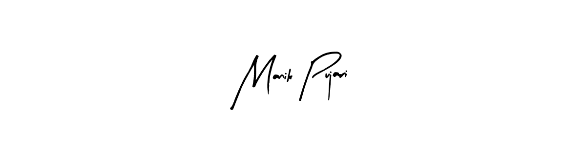 Similarly Arty Signature is the best handwritten signature design. Signature creator online .You can use it as an online autograph creator for name Manik Pujari. Manik Pujari signature style 8 images and pictures png
