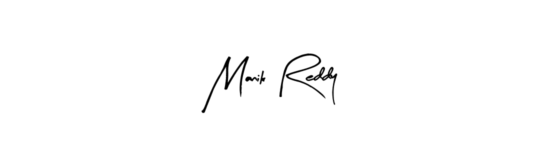 Similarly Arty Signature is the best handwritten signature design. Signature creator online .You can use it as an online autograph creator for name Manik Reddy. Manik Reddy signature style 8 images and pictures png