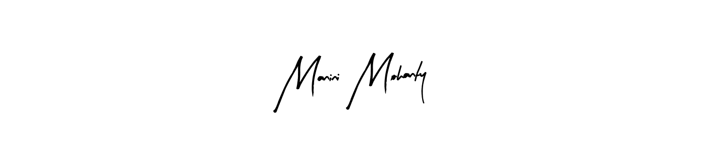 The best way (Arty Signature) to make a short signature is to pick only two or three words in your name. The name Manini Mohanty include a total of six letters. For converting this name. Manini Mohanty signature style 8 images and pictures png