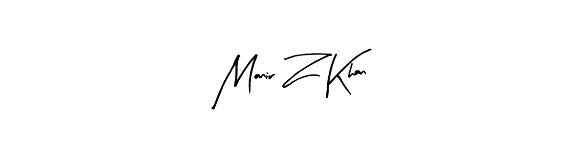 Design your own signature with our free online signature maker. With this signature software, you can create a handwritten (Arty Signature) signature for name Manir Z Khan. Manir Z Khan signature style 8 images and pictures png