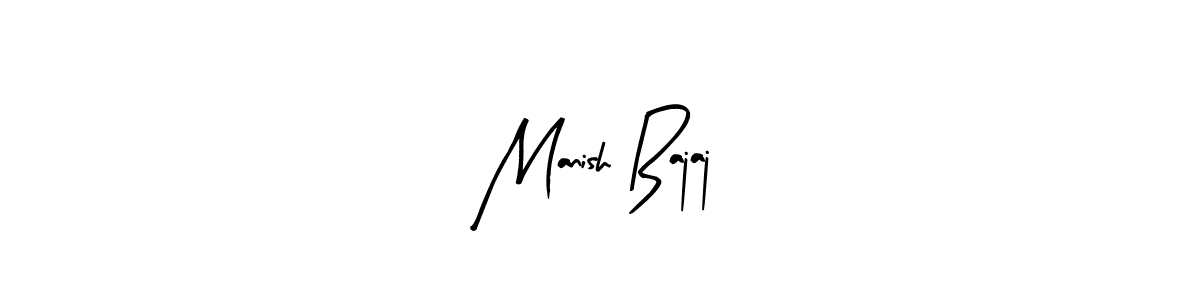 Design your own signature with our free online signature maker. With this signature software, you can create a handwritten (Arty Signature) signature for name Manish Bajaj. Manish Bajaj signature style 8 images and pictures png