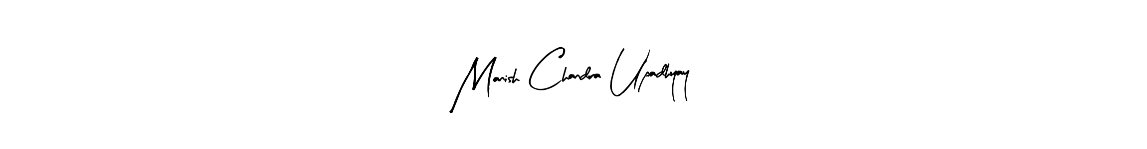 Use a signature maker to create a handwritten signature online. With this signature software, you can design (Arty Signature) your own signature for name Manish Chandra Upadhyay. Manish Chandra Upadhyay signature style 8 images and pictures png
