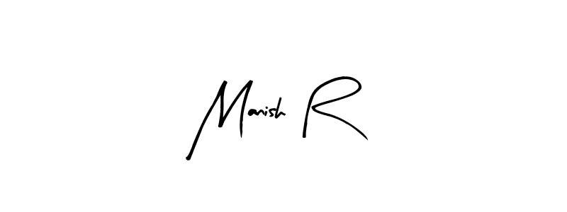 Use a signature maker to create a handwritten signature online. With this signature software, you can design (Arty Signature) your own signature for name Manish R. Manish R signature style 8 images and pictures png