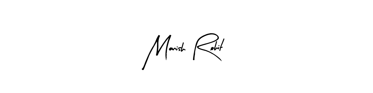 Design your own signature with our free online signature maker. With this signature software, you can create a handwritten (Arty Signature) signature for name Manish Rohit. Manish Rohit signature style 8 images and pictures png