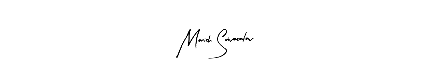 Arty Signature is a professional signature style that is perfect for those who want to add a touch of class to their signature. It is also a great choice for those who want to make their signature more unique. Get Manish Srivasatav name to fancy signature for free. Manish Srivasatav signature style 8 images and pictures png