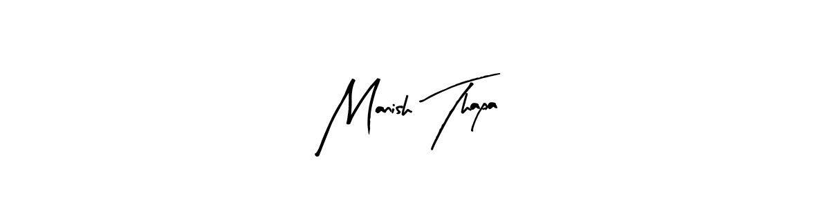 This is the best signature style for the Manish Thapa name. Also you like these signature font (Arty Signature). Mix name signature. Manish Thapa signature style 8 images and pictures png