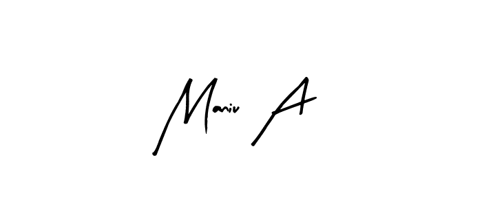 Make a beautiful signature design for name Maniu A. Use this online signature maker to create a handwritten signature for free. Maniu A signature style 8 images and pictures png