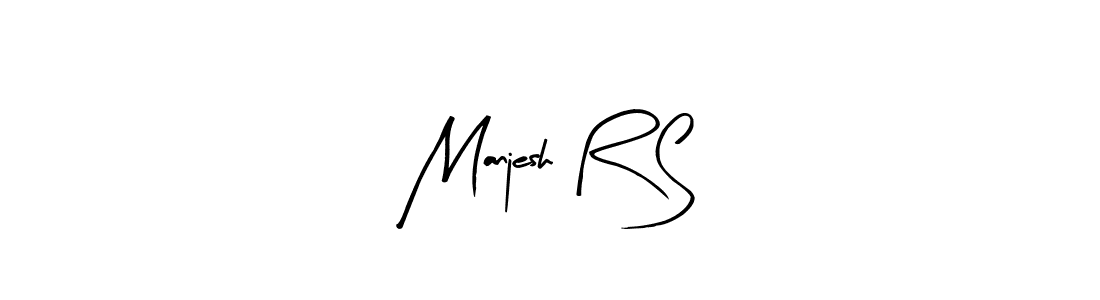 Design your own signature with our free online signature maker. With this signature software, you can create a handwritten (Arty Signature) signature for name Manjesh R S. Manjesh R S signature style 8 images and pictures png