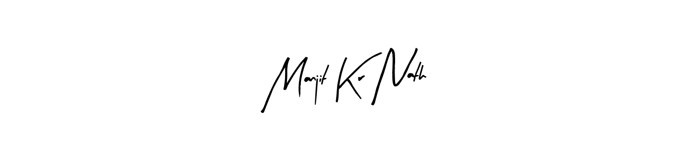 Also we have Manjit Kr Nath name is the best signature style. Create professional handwritten signature collection using Arty Signature autograph style. Manjit Kr Nath signature style 8 images and pictures png