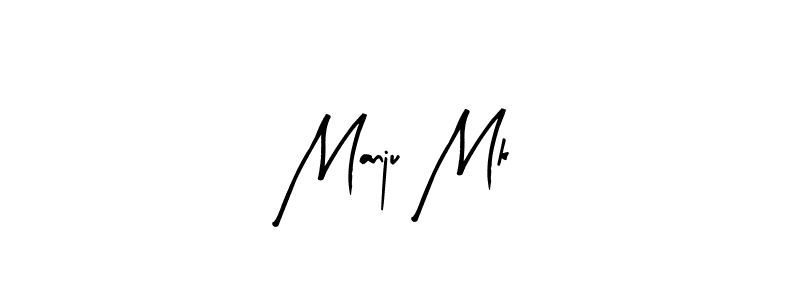 Also You can easily find your signature by using the search form. We will create Manju Mk name handwritten signature images for you free of cost using Arty Signature sign style. Manju Mk signature style 8 images and pictures png