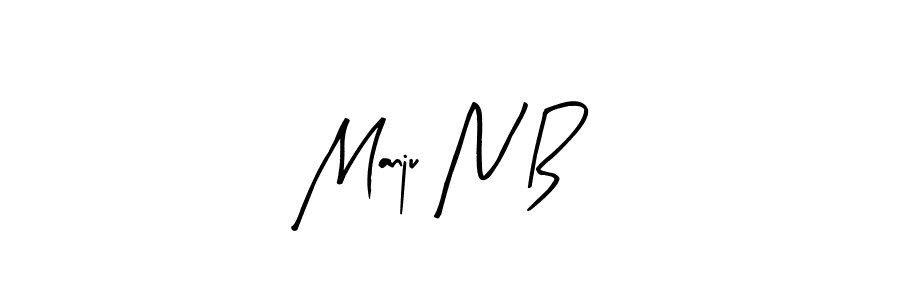 Also You can easily find your signature by using the search form. We will create Manju N B name handwritten signature images for you free of cost using Arty Signature sign style. Manju N B signature style 8 images and pictures png