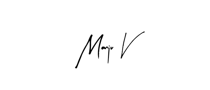 Make a beautiful signature design for name Manju V. Use this online signature maker to create a handwritten signature for free. Manju V signature style 8 images and pictures png