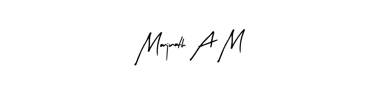 How to make Manjunath A M signature? Arty Signature is a professional autograph style. Create handwritten signature for Manjunath A M name. Manjunath A M signature style 8 images and pictures png