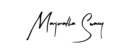 Achieve flawless digital penmanship with Manjunatha Swamy name in Arty Signature font. The perfect tool for creating online signatures. Manjunatha Swamy signature style 8 images and pictures png