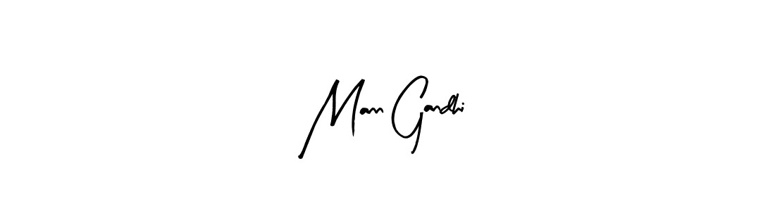 Use a signature maker to create a handwritten signature online. With this signature software, you can design (Arty Signature) your own signature for name Mann Gandhi. Mann Gandhi signature style 8 images and pictures png