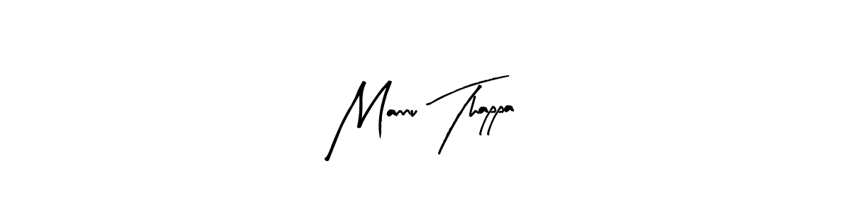 Design your own signature with our free online signature maker. With this signature software, you can create a handwritten (Arty Signature) signature for name Mannu Thappa. Mannu Thappa signature style 8 images and pictures png