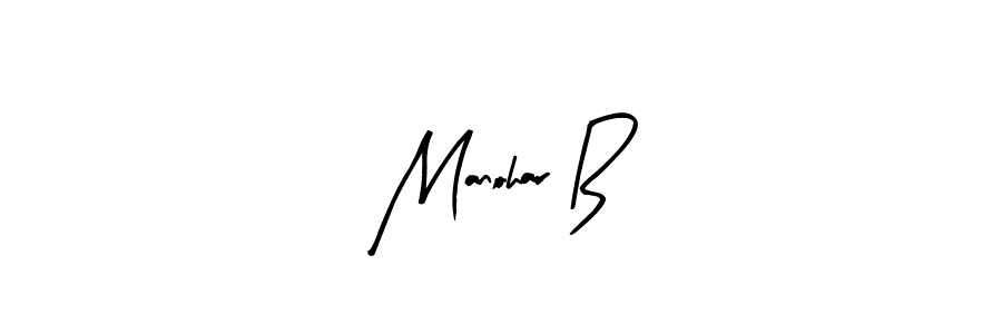How to make Manohar B name signature. Use Arty Signature style for creating short signs online. This is the latest handwritten sign. Manohar B signature style 8 images and pictures png
