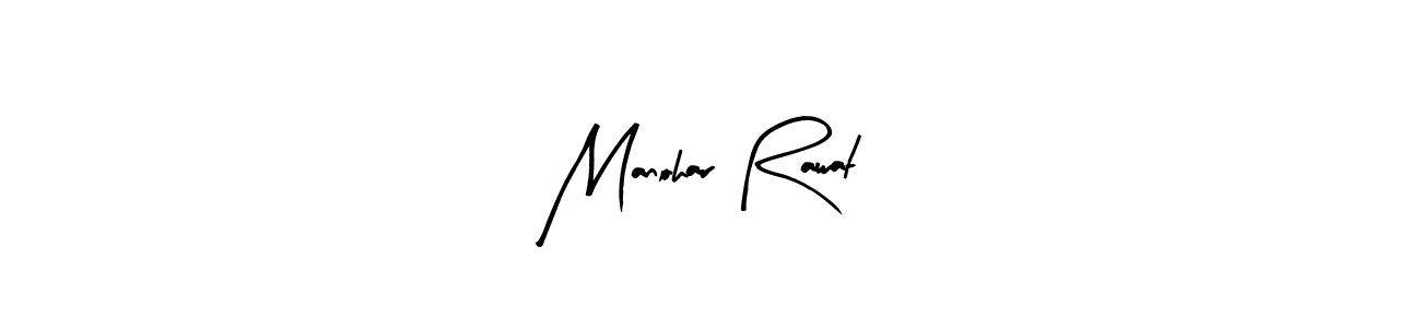 Use a signature maker to create a handwritten signature online. With this signature software, you can design (Arty Signature) your own signature for name Manohar Rawat. Manohar Rawat signature style 8 images and pictures png