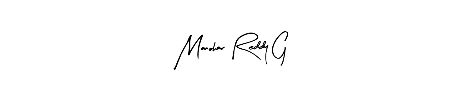 This is the best signature style for the Manohar Reddy G name. Also you like these signature font (Arty Signature). Mix name signature. Manohar Reddy G signature style 8 images and pictures png