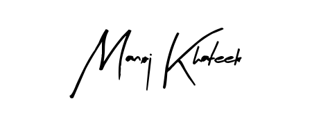 Looking for an artistic signature for Manoj Khateek? The Arty Signature calligraphy style gives a sophisticated flow suitable for business cards and emails. Manoj Khateek signature style 8 images and pictures png