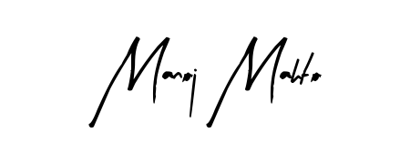 Create your official email sign-off with Manoj Mahto name in Arty Signature style. Crisp, clean, and perfectly legible across all screens. Manoj Mahto signature style 8 images and pictures png