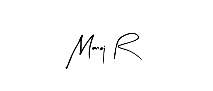 Arty Signature is a professional signature style that is perfect for those who want to add a touch of class to their signature. It is also a great choice for those who want to make their signature more unique. Get Manoj R name to fancy signature for free. Manoj R signature style 8 images and pictures png