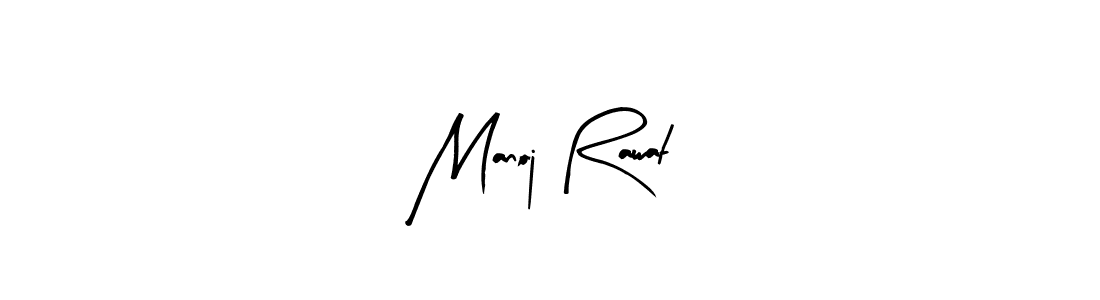 How to make Manoj Rawat name signature. Use Arty Signature style for creating short signs online. This is the latest handwritten sign. Manoj Rawat signature style 8 images and pictures png