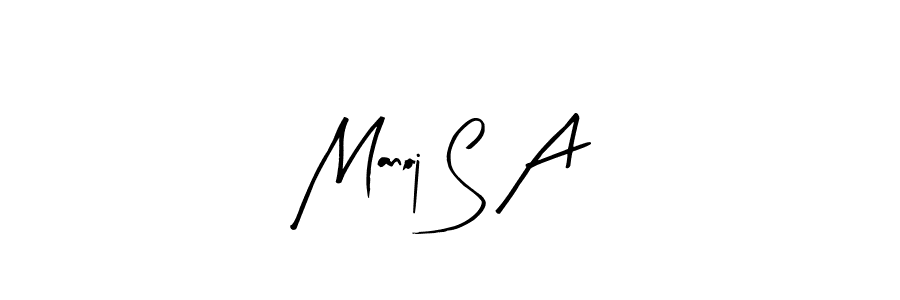 Make a beautiful signature design for name Manoj S A. Use this online signature maker to create a handwritten signature for free. Manoj S A signature style 8 images and pictures png