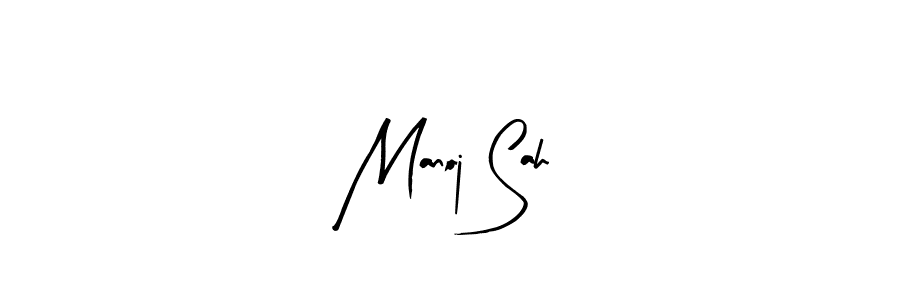 Design your own signature with our free online signature maker. With this signature software, you can create a handwritten (Arty Signature) signature for name Manoj Sah. Manoj Sah signature style 8 images and pictures png