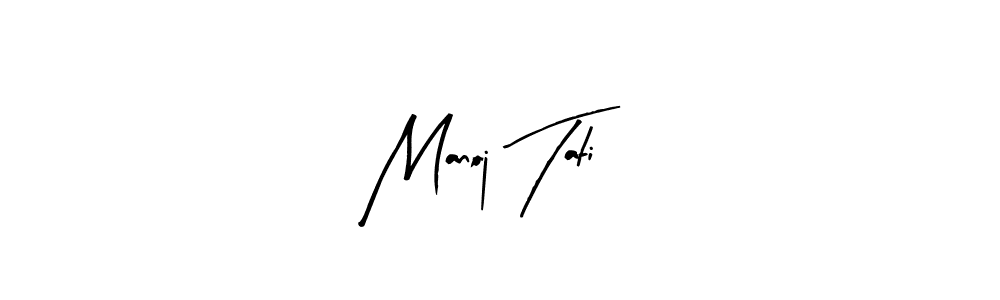 Manoj Tati stylish signature style. Best Handwritten Sign (Arty Signature) for my name. Handwritten Signature Collection Ideas for my name Manoj Tati. Manoj Tati signature style 8 images and pictures png