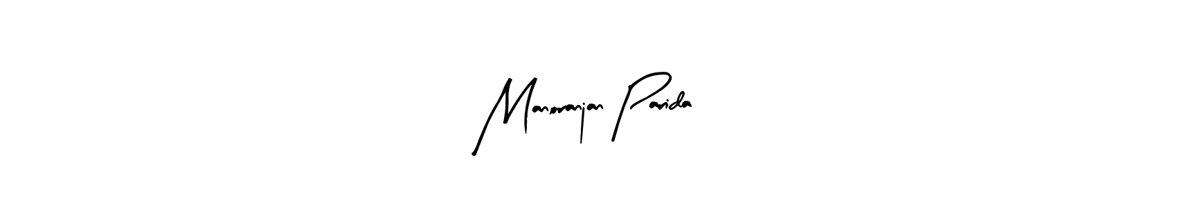 Use a signature maker to create a handwritten signature online. With this signature software, you can design (Arty Signature) your own signature for name Manoranjan Parida. Manoranjan Parida signature style 8 images and pictures png