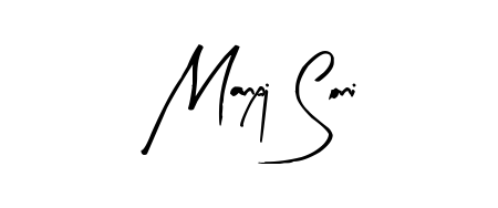 An effortless, minimalist signature concept for Manpj Soni using Arty Signature design. Clean lines that look great on any document. Manpj Soni signature style 8 images and pictures png
