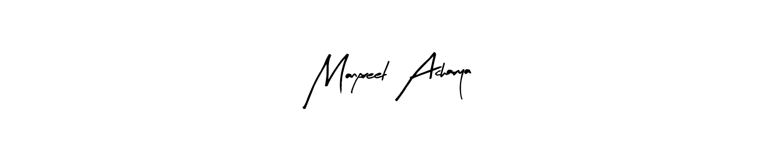 Use a signature maker to create a handwritten signature online. With this signature software, you can design (Arty Signature) your own signature for name Manpreet Acharya. Manpreet Acharya signature style 8 images and pictures png