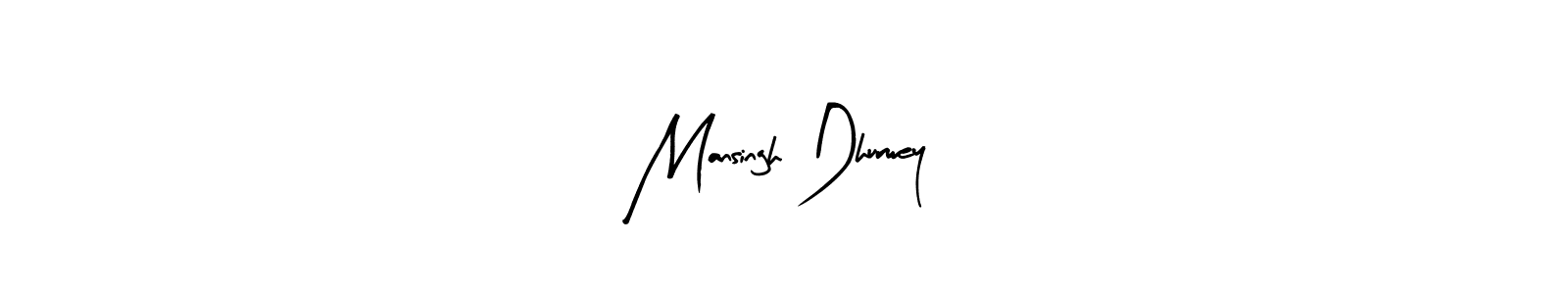 Create a beautiful signature design for name Mansingh Dhurwey. With this signature (Arty Signature) fonts, you can make a handwritten signature for free. Mansingh Dhurwey signature style 8 images and pictures png