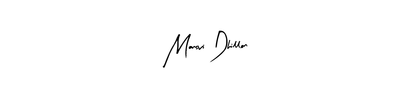 How to make Mansvi Dhillon signature? Arty Signature is a professional autograph style. Create handwritten signature for Mansvi Dhillon name. Mansvi Dhillon signature style 8 images and pictures png