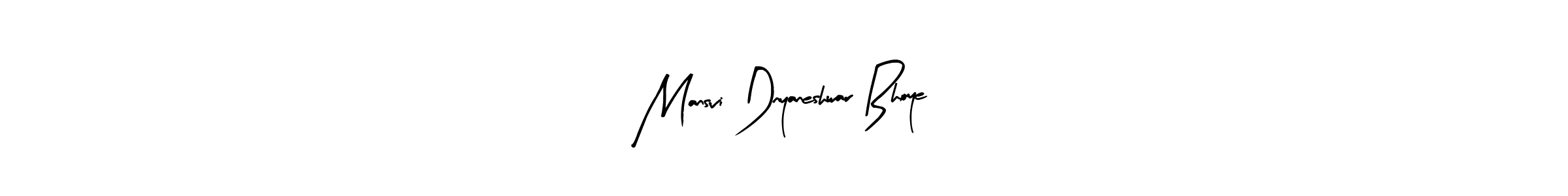 Arty Signature is a professional signature style that is perfect for those who want to add a touch of class to their signature. It is also a great choice for those who want to make their signature more unique. Get Mansvi Dnyaneshwar Bhoye name to fancy signature for free. Mansvi Dnyaneshwar Bhoye signature style 8 images and pictures png