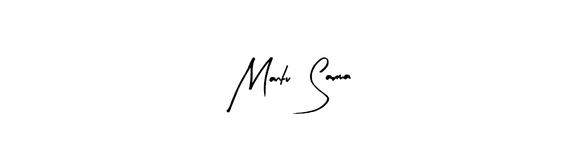 Arty Signature is a professional signature style that is perfect for those who want to add a touch of class to their signature. It is also a great choice for those who want to make their signature more unique. Get Mantu  Sarma name to fancy signature for free. Mantu  Sarma signature style 8 images and pictures png