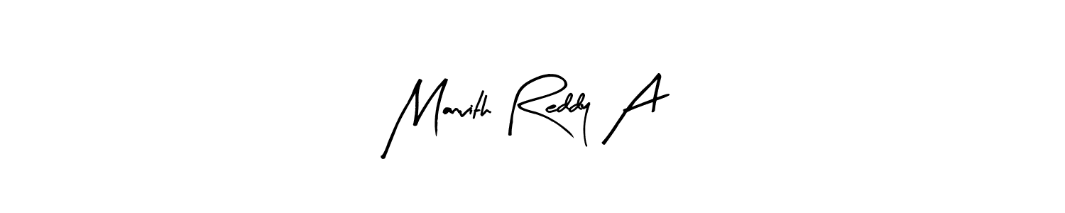 How to make Manvith Reddy A name signature. Use Arty Signature style for creating short signs online. This is the latest handwritten sign. Manvith Reddy A signature style 8 images and pictures png