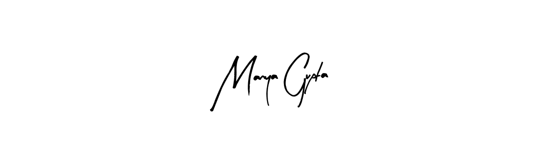 Similarly Arty Signature is the best handwritten signature design. Signature creator online .You can use it as an online autograph creator for name Manya Gupta. Manya Gupta signature style 8 images and pictures png