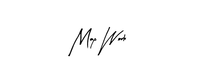 Create a beautiful signature design for name Map Work. With this signature (Arty Signature) fonts, you can make a handwritten signature for free. Map Work signature style 8 images and pictures png