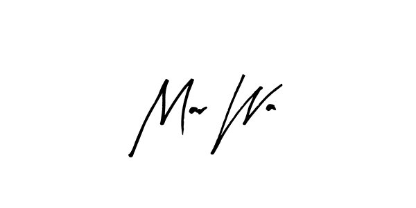 Use a signature maker to create a handwritten signature online. With this signature software, you can design (Arty Signature) your own signature for name Mar Wa. Mar Wa signature style 8 images and pictures png