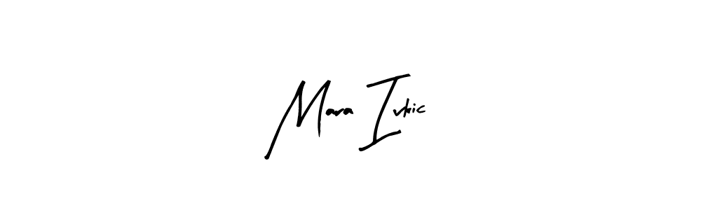 if you are searching for the best signature style for your name Mara Ivkic. so please give up your signature search. here we have designed multiple signature styles  using Arty Signature. Mara Ivkic signature style 8 images and pictures png